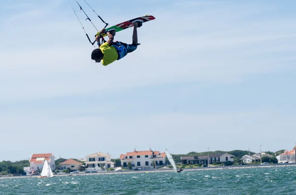 Paulo Azevedo kitesurfing — Stock Photo, Image