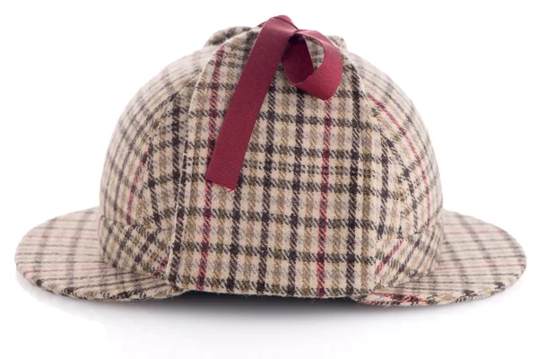British Deerhunter or Sherlock Holmes cap — Stock Photo, Image