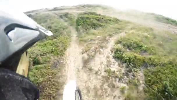 Enduro ciclista POV — Vídeo de Stock