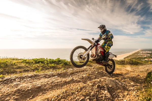 Enduro fiets rider — Stockfoto