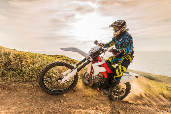 Enduro bike rider