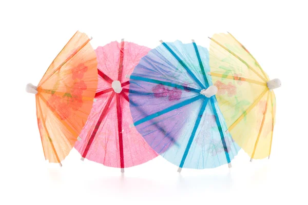 Paper umbrellas for cocktails — Stock Photo, Image