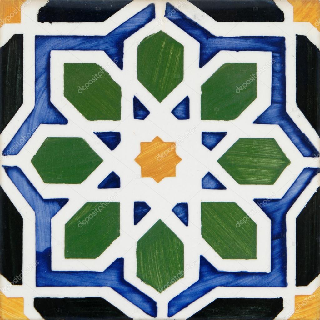 Traditional Portuguese glazed tiles