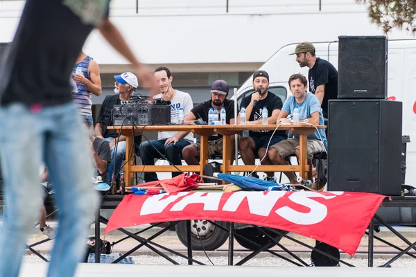 Judges and speaker stage — Stock Photo, Image