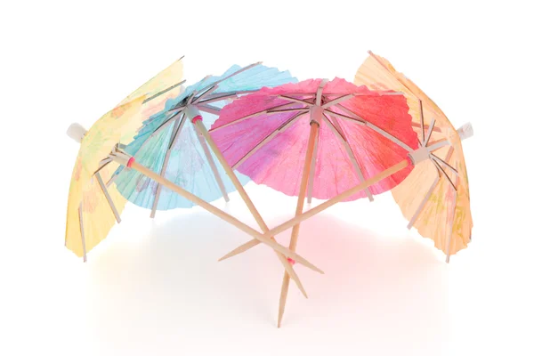Papier paraplu's voor cocktails — Stockfoto