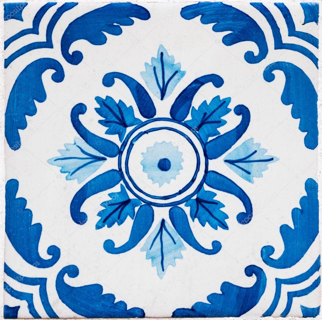 Traditional Portuguese glazed tiles