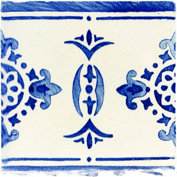 Traditional Portuguese glazed tiles — Stock Photo, Image