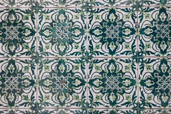 Traditional Portuguese glazed tiles — Stock Photo, Image