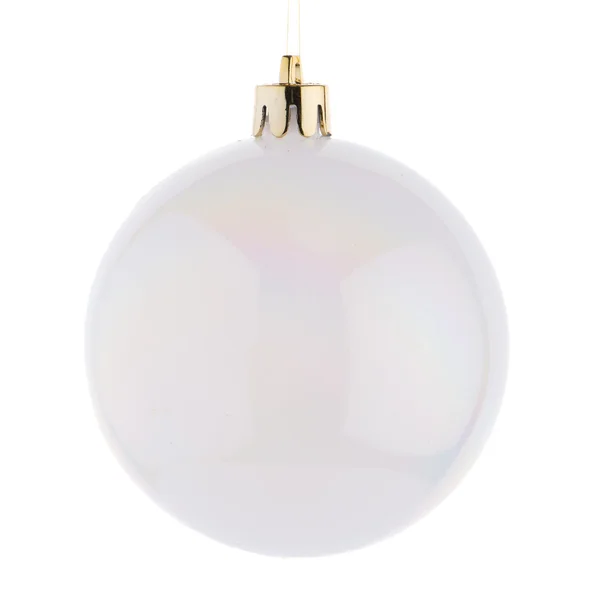 Bola blanca de Navidad — Foto de Stock