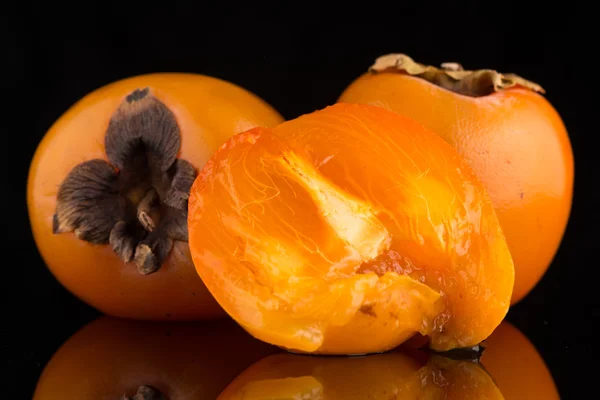 Closeup de frutos de cáqui — Fotografia de Stock