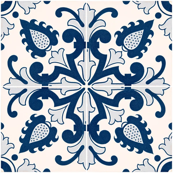 Traditional Portuguese glazed tiles — Stock Photo, Image