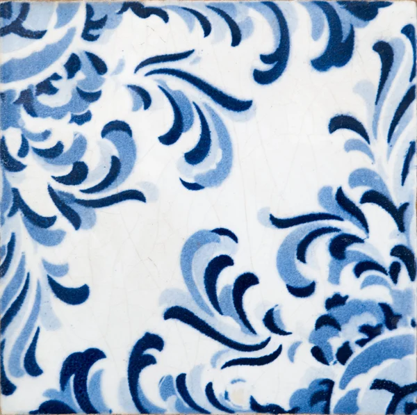 Traditional Portuguese glazed tiles — Stock Photo, Image