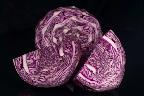 Nahaufnahme von Rotkohl — Stockfoto