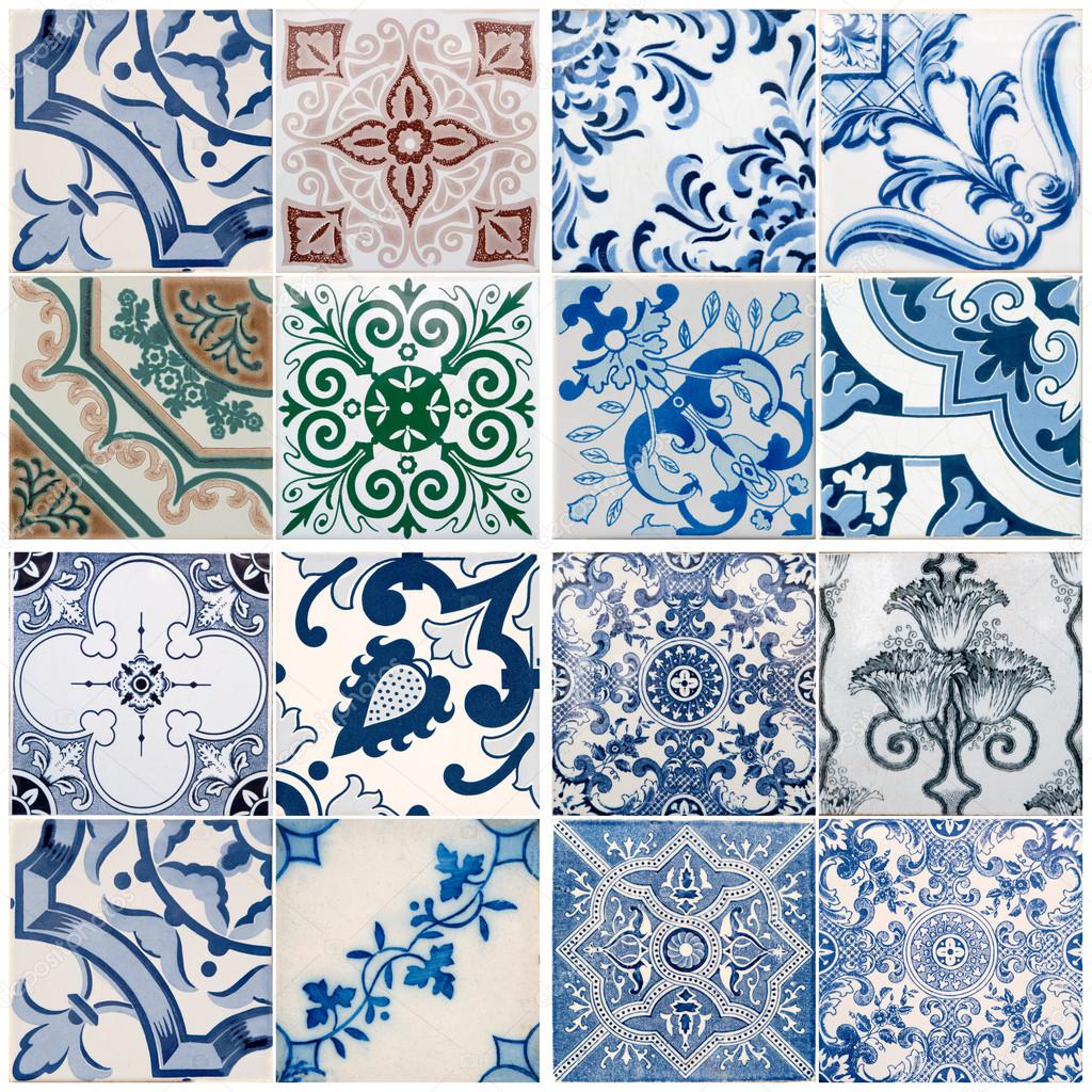 Vintage ceramic tiles