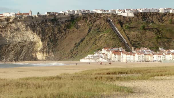 Beach of Nazare, Portugal — Stock Video