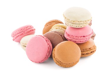 renkli Fransız macarons
