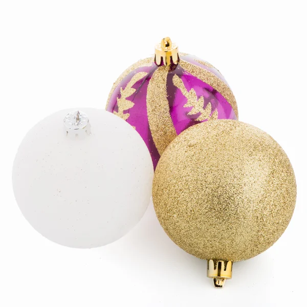 Closeup de bolas decorativas de Natal — Fotografia de Stock