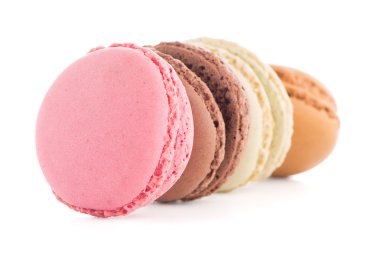 renkli Fransız macarons