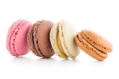 renkli Fransız macarons
