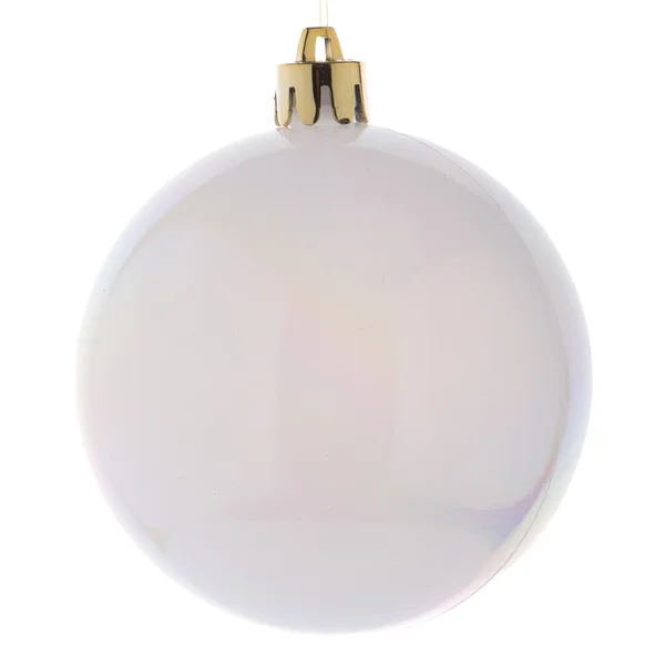 Bola blanca de Navidad — Foto de Stock