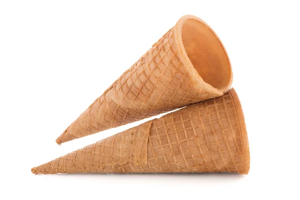 Closeup of wafer cones — Stock Photo, Image