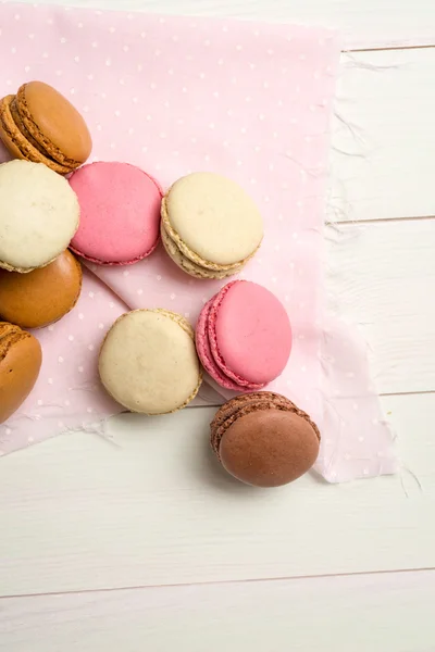 Primer plano de deliciosos macarrones — Foto de Stock