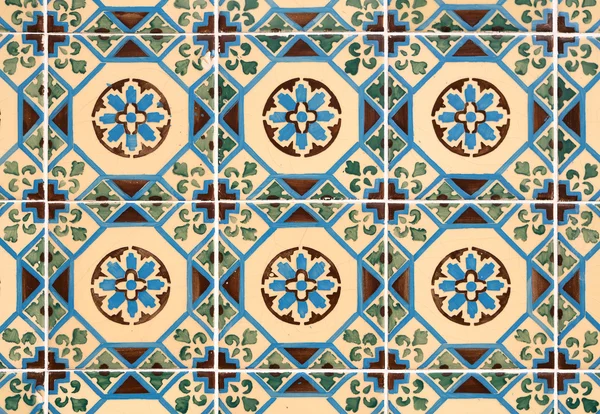 Azulejos tradicionales esmaltados portugueses — Foto de Stock