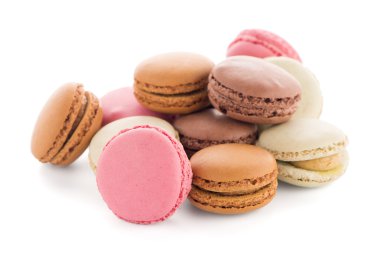 renkli Fransız macarons