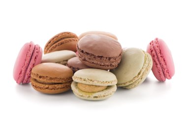renkli Fransız macarons