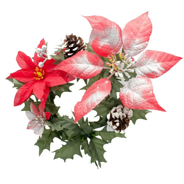 Piros karácsonyi dekoráció — Stock Fotó