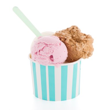 Kağıt bardak dondurma kaşık