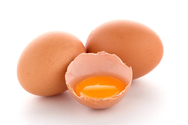 Çiğ yumurta beyaz izole — Stok fotoğraf