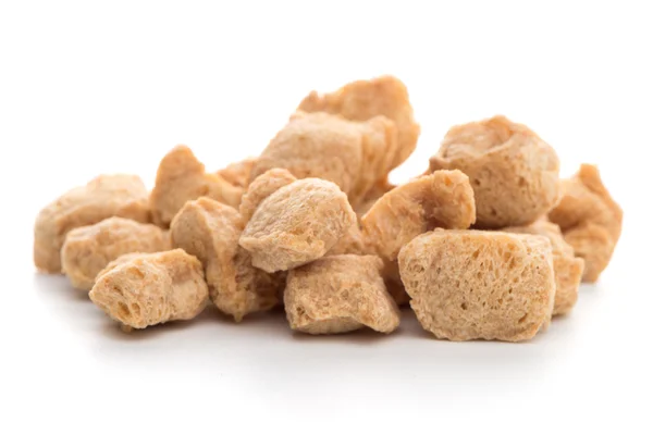 Soya chunks on white — Stock Photo, Image