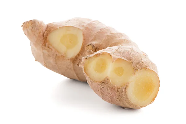 Ginger root on white — Stock Photo, Image