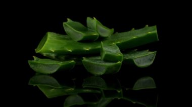 Aloe yaprak dilimlenmiş