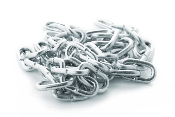 Closeup on silver chain — Stock Photo, Image