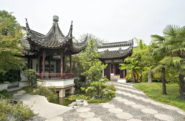 Chinês antiga paisagem da cidade — Fotografia de Stock