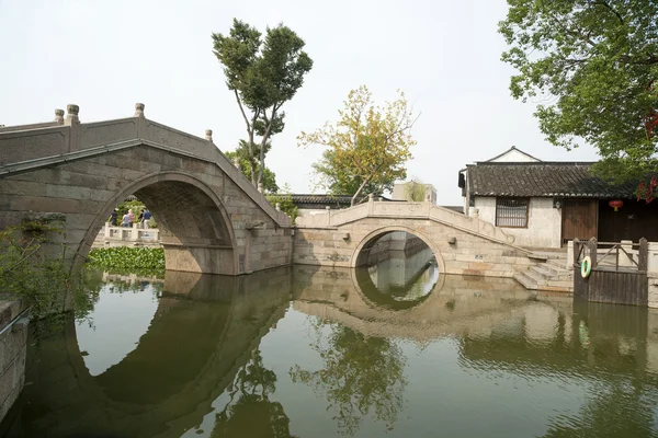 ภูมิทัศน์เมืองโบราณจีน — ภาพถ่ายสต็อก