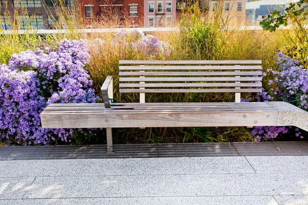 High Line Park ława — Zdjęcie stockowe