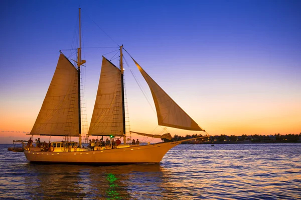 Tramonto vela Key West — Foto Stock