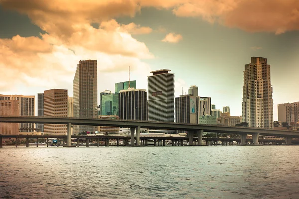 Miami florida sunset — Stock Photo, Image