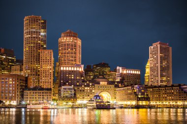 Boston gece manzarası