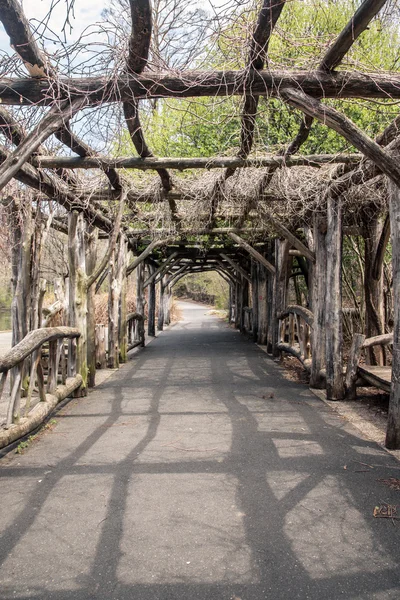 Rustieke houten trellis — Stockfoto