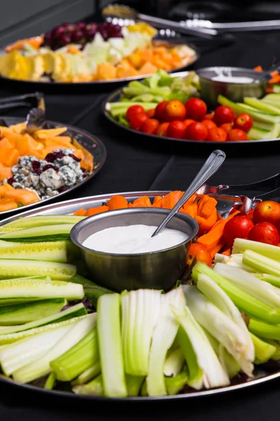 Veggie-Teller-Buffet — Stockfoto