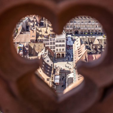 Strasbourg şehrinin genel manzarası