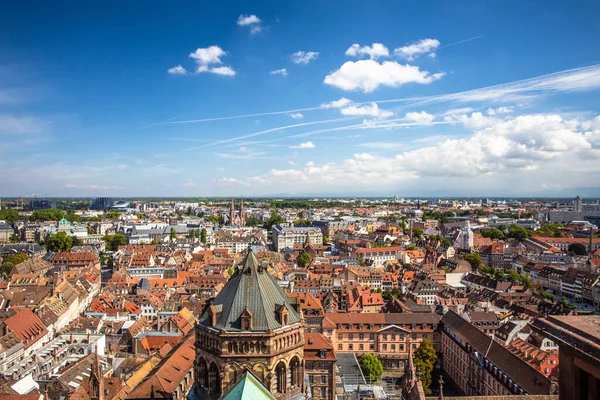 Overhead View City Strasbourg Francia — Foto Stock