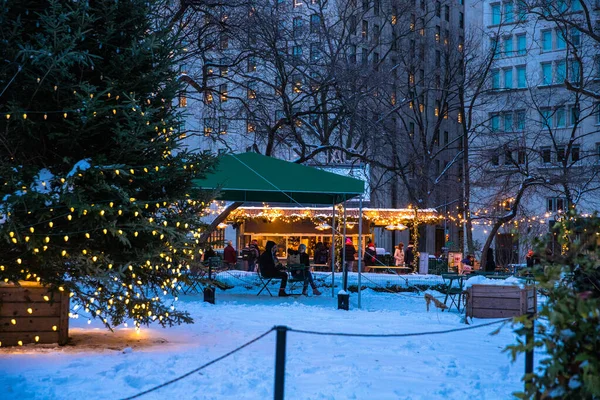 New York City Aralık 2020 Manhattan Merkezindeki Madison Square Park — Stok fotoğraf