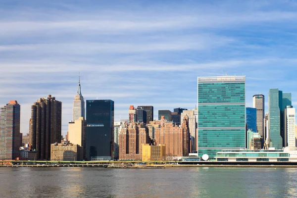 New York City Skyline Seen Long Island City — Stock Photo, Image