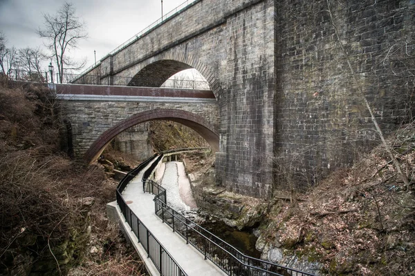 New York Taki Tarihi Croton Kemeri Manzarası Ossining Greenway Den — Stok fotoğraf