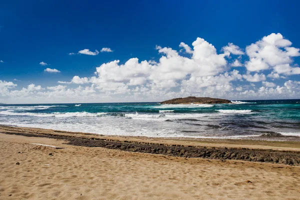 Bela Vista Mar Oceano Longo Costa Norte Porto Rico — Fotografia de Stock